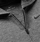 Nike Training - Mélange Dri-FIT Zip-Up Hoodie - Gray