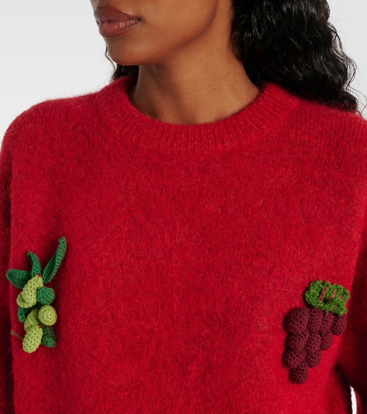 Alémais Fruitto alpaca, mohair, and wool-blend sweater