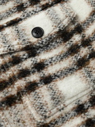 Isabel Marant - Kervont Checked Wool-Blend Bouclé Overshirt - Neutrals