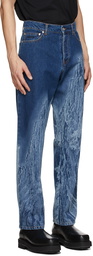 MSGM Blue Print Jeans