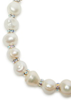Pearl Octopuss.y Paris Diamond Silver-plated Necklace - One Size