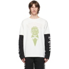Vyner Articles Off-White Layered Skater Long Sleeve T-Shirt