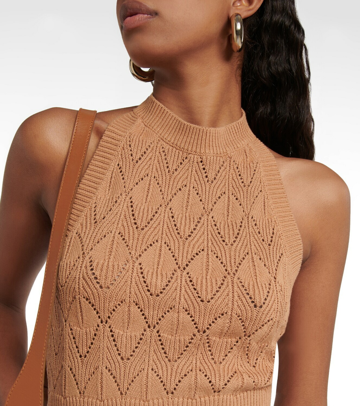 Dodo Bar Or Kat fringe-trimmed halterneck top