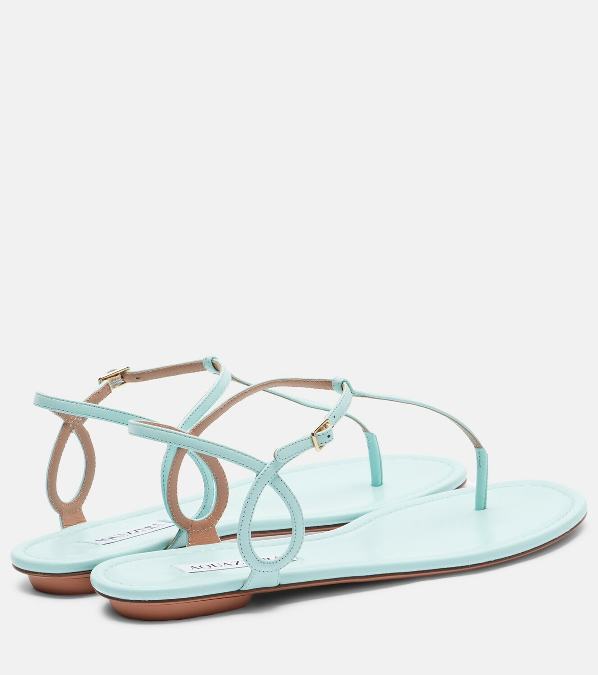 Aquazzura Almost Bare leather thong sandals