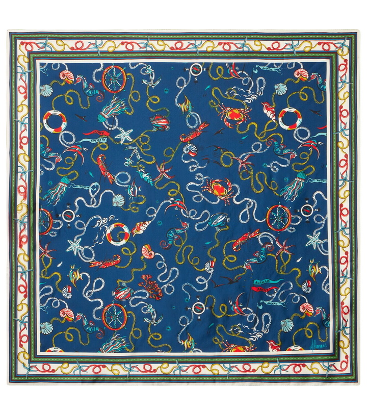 Photo: Alémais Printed silk twill scarf
