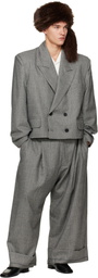 VAQUERA Gray Slouchy Blazer