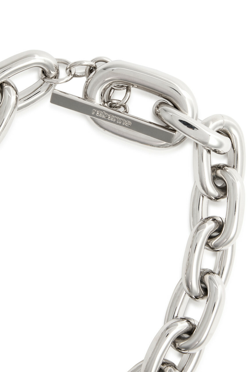 Rabanne XL Link Two-tone Necklace - Silver - One Size Paco