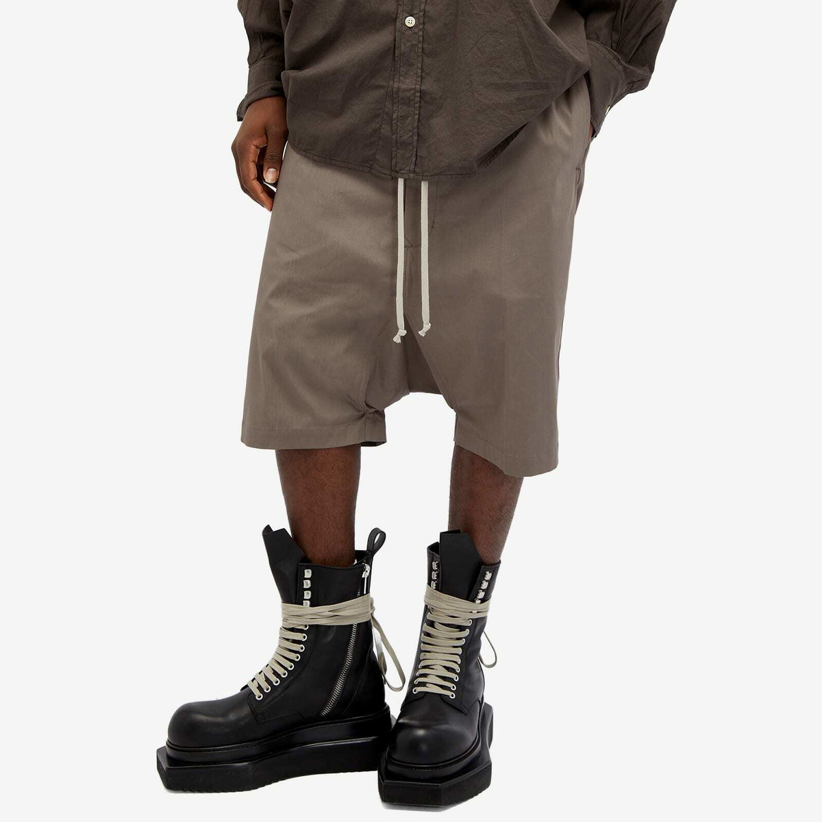 Rick Owens Men's Rick's Pod Short in Dust