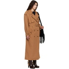 Isabel Marant Tan Violette Cotton Trench Coat