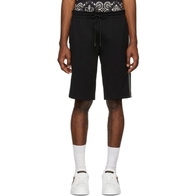 Photo: Dolce and Gabbana Black Cavallerry Bermuda Shorts