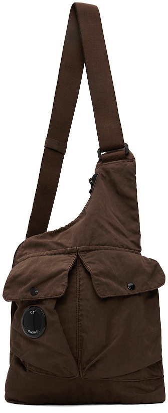 Photo: C.P. Company Brown Nylon B Single Strap Bag