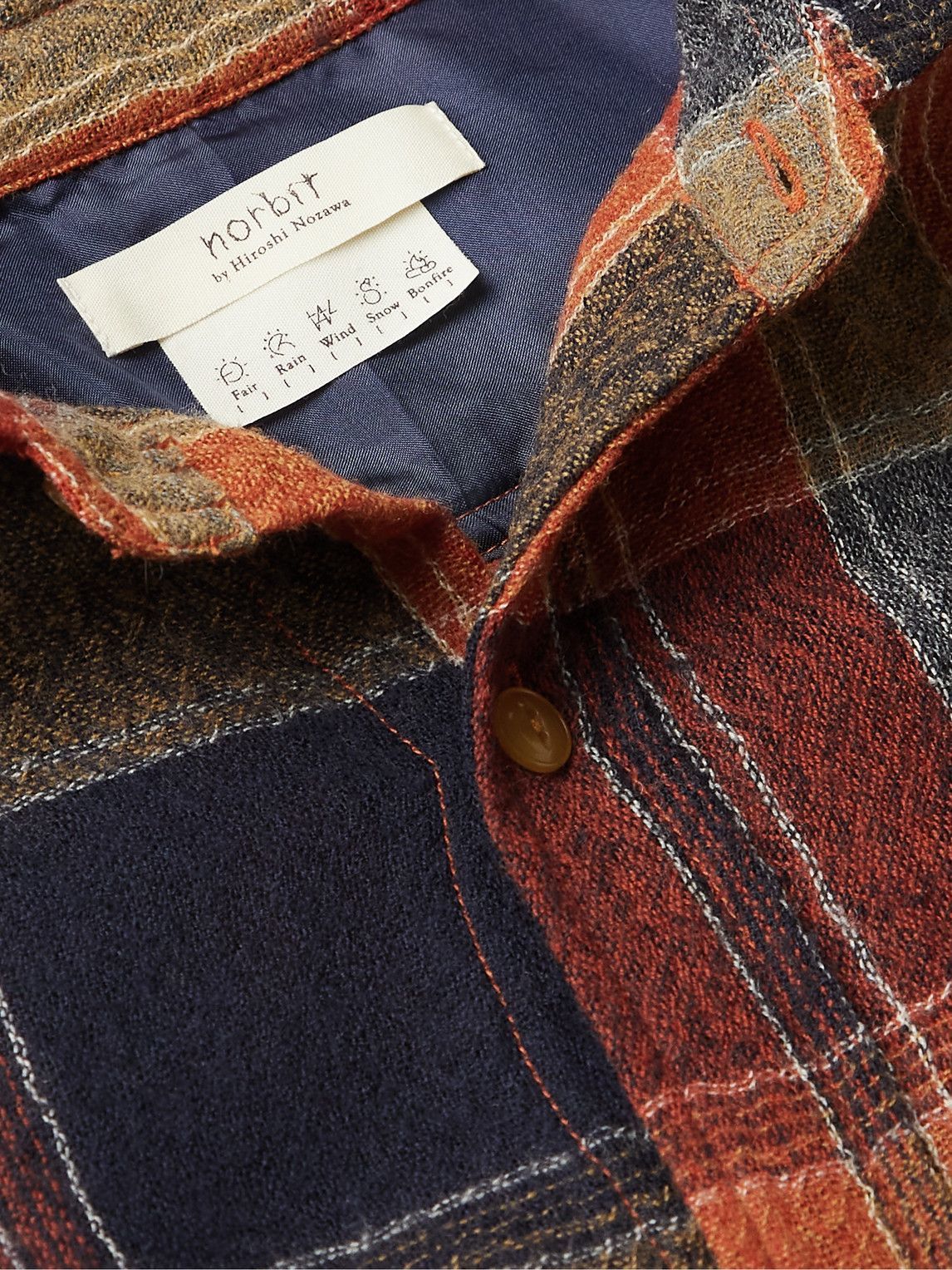 Norbit by Hiroshi Nozawa - Checked Wool-Gauze Shirt - Multi