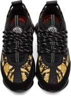 Versace Black & Gold Chain Reaction Sneakers