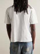 Visvim - Jumbo Distressed Cotton-Jersey T-Shirt - White