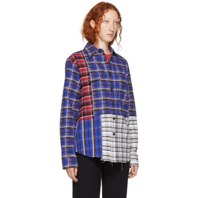 Off-White Multicolor Reconstructed Check Shirt Off-White