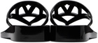 Valentino Garavani Black VLogo Signature Rubber Thong Sandals