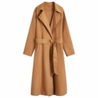 Closed Women's Long Formal Overcoat in Brown