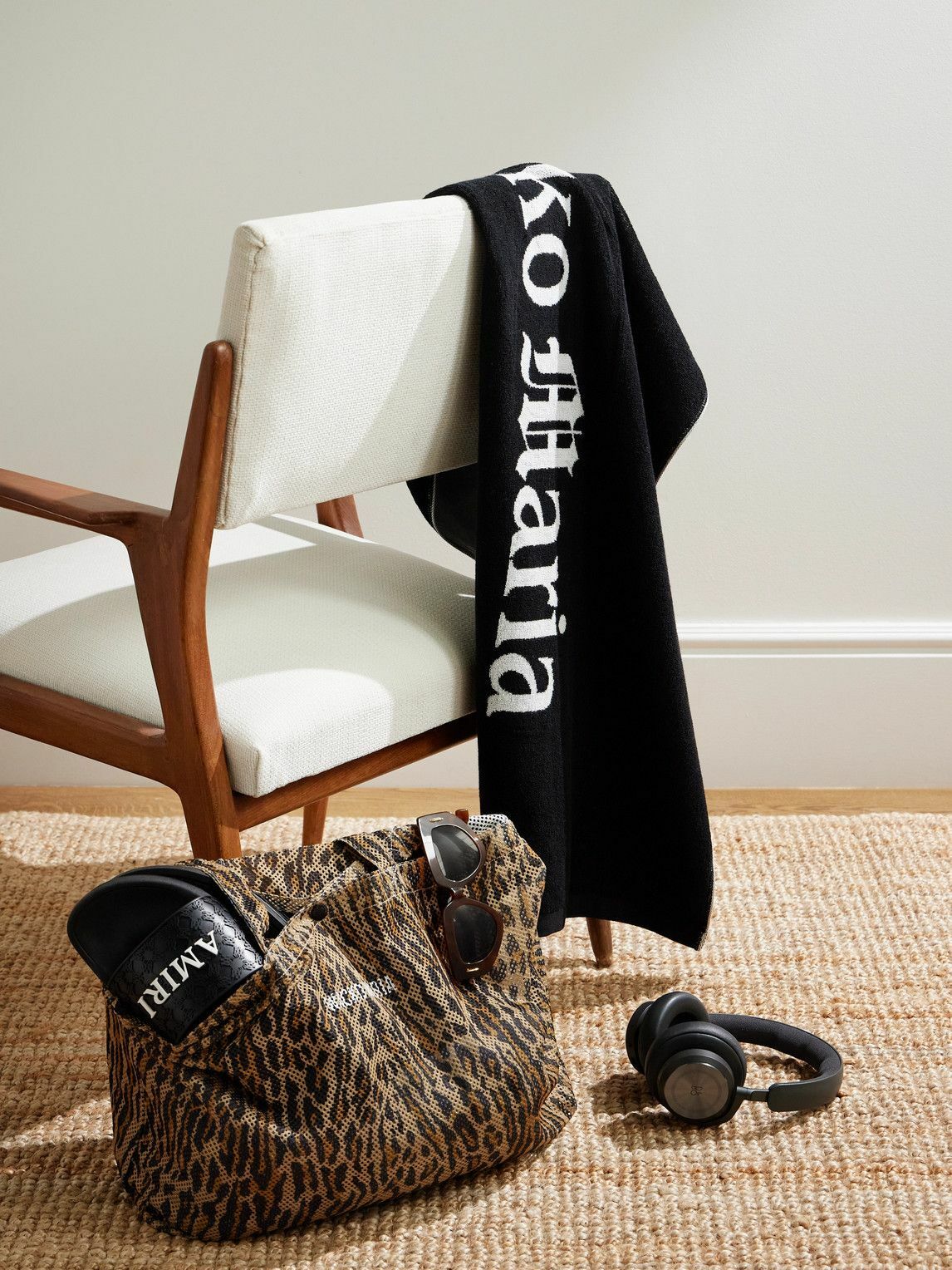 ワコマリアSPEAKEASY LEOPARD MESH SHOULDE Wacko Maria - Speakeasy Packable Leopard-Print Mesh Tote Bag