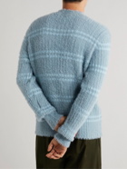 Jacquemus - Striped Ribbed-Knit Sweater - Blue