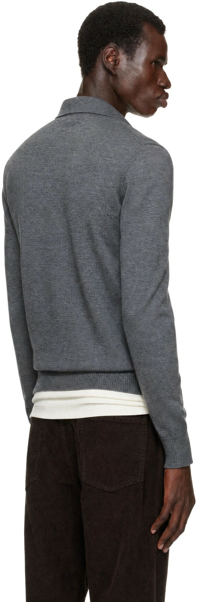 ANOTHER ASPECT Gray Another 2.0 Polo