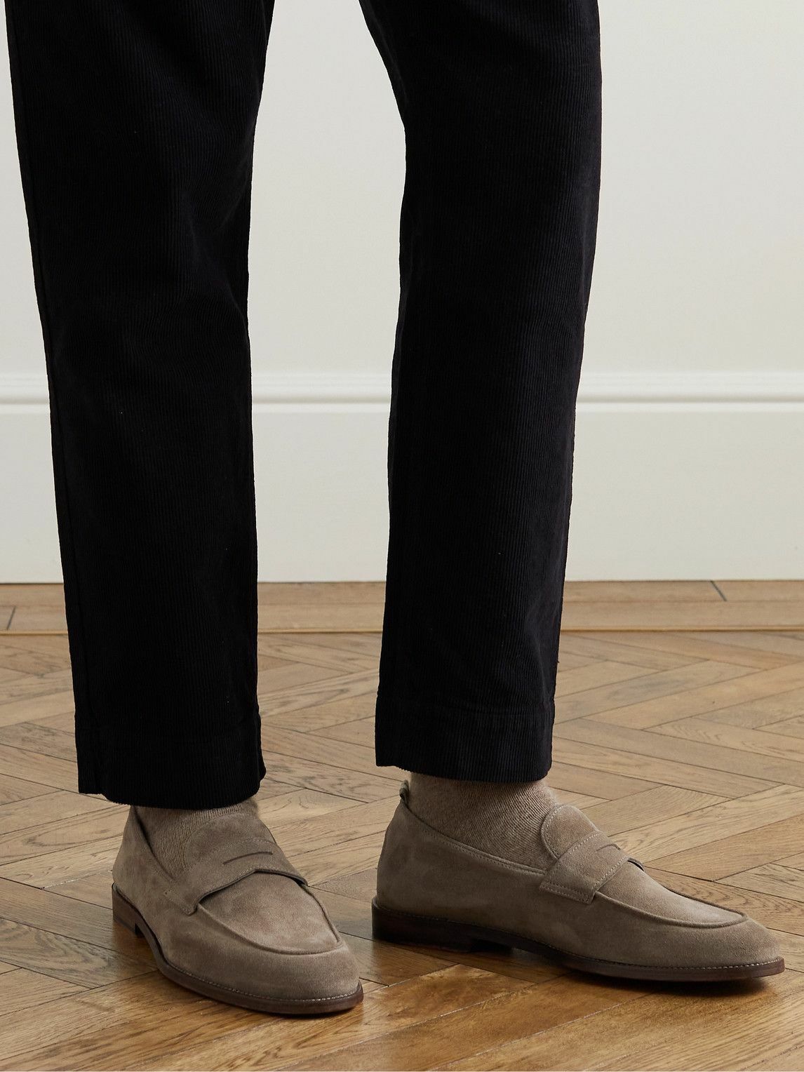 Officine Creative C-SIDE 001 suede loafers - Neutrals