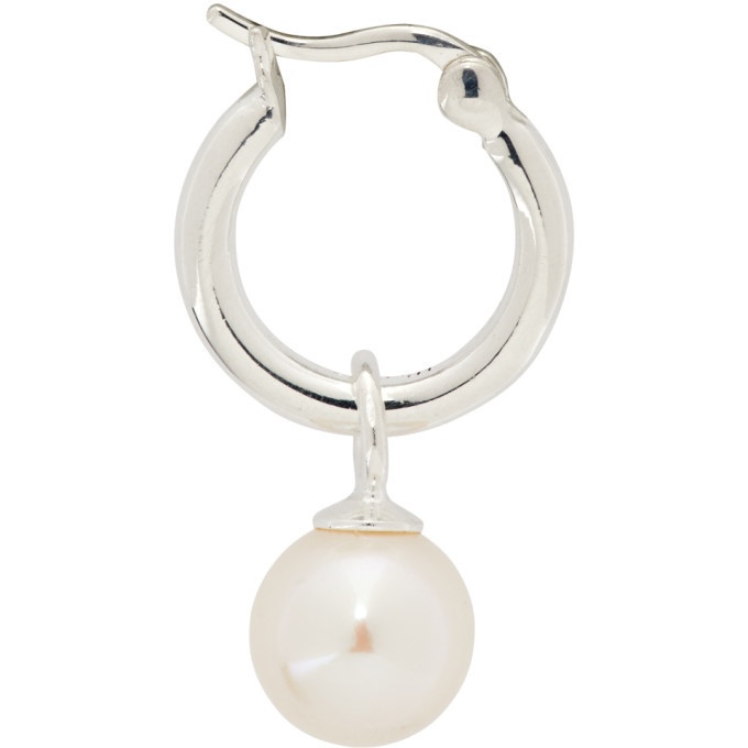 Photo: Hatton Labs SSENSE Exclusive Single Silver Pearl Earring