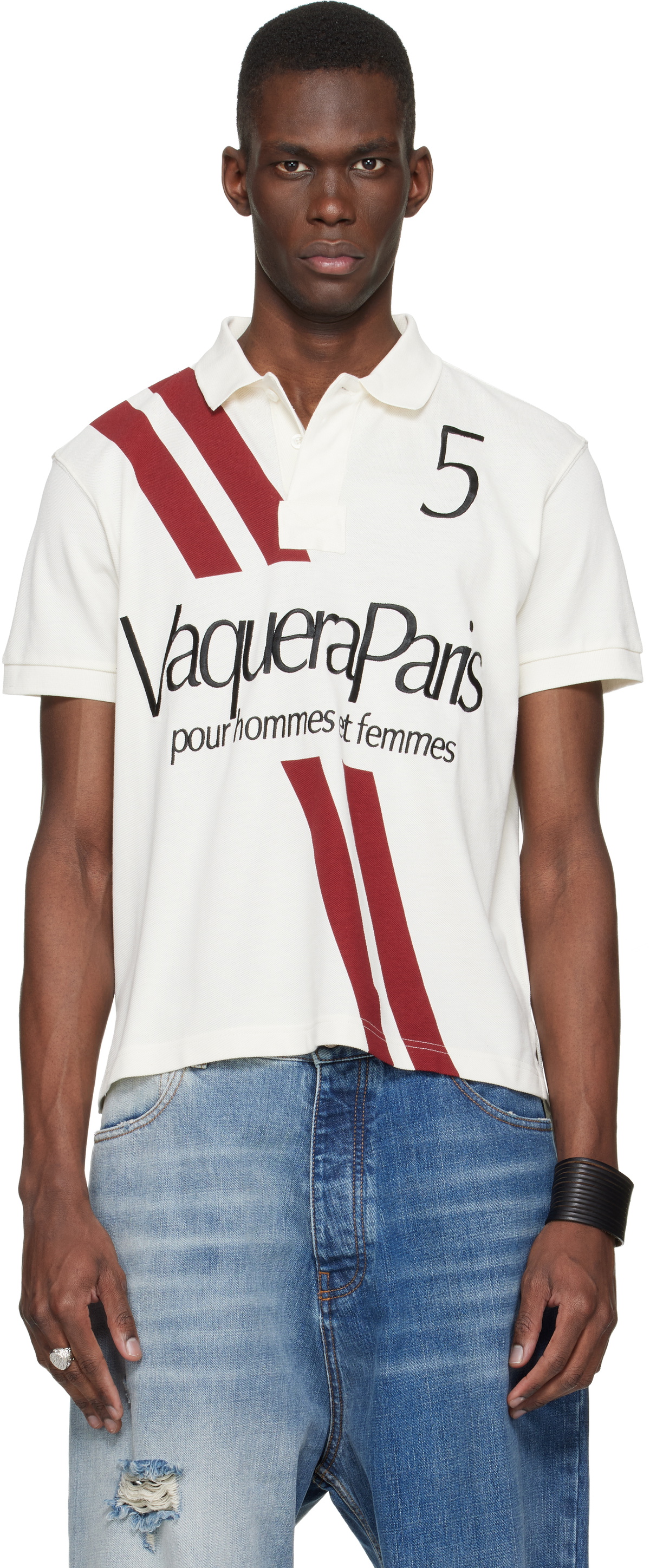 VAQUERA Off-White 'Vaquera' Polo