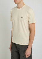 C.P. Company Logo-appliquéd Cotton T-shirt Beige