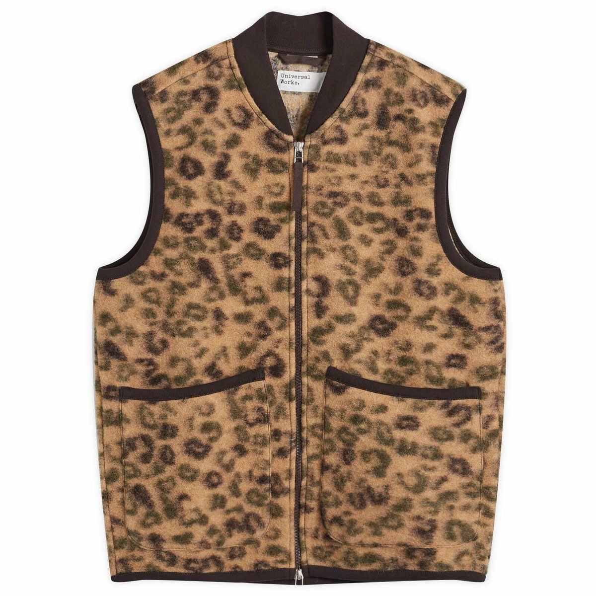 Universal Works Men's Wool Fleece Zip Gilet - END. Exclusive Universal Works Men's Wool Fleece Zip Gilet - END. Exclusive