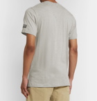 adidas Consortium - SPEZIAL McLoughlin Logo-Print Mélange Cotton-Jersey T-Shirt - Gray