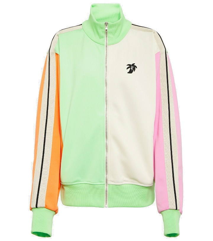 Photo: Palm Angels Logo colorblocked track jacket