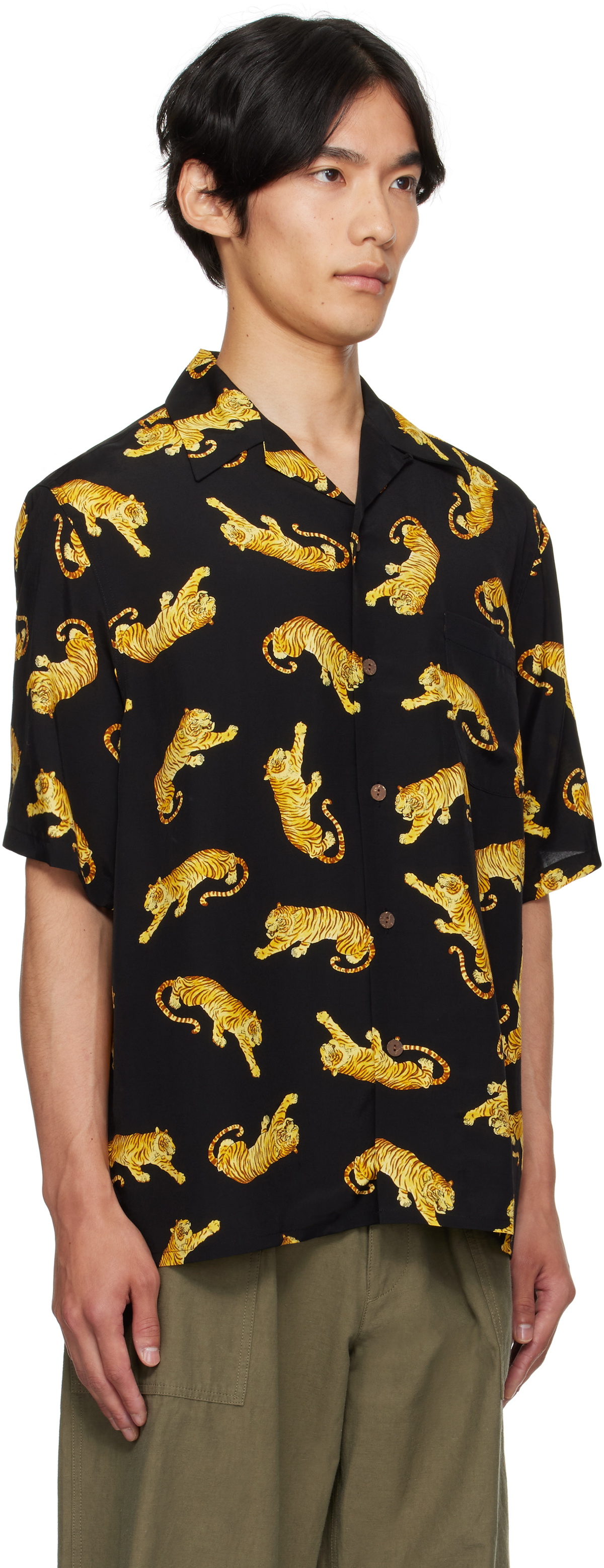 WACKO MARIA Black Tim Lehi Shirt