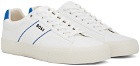 BOSS White Cupsole Lace-Up Sneakers