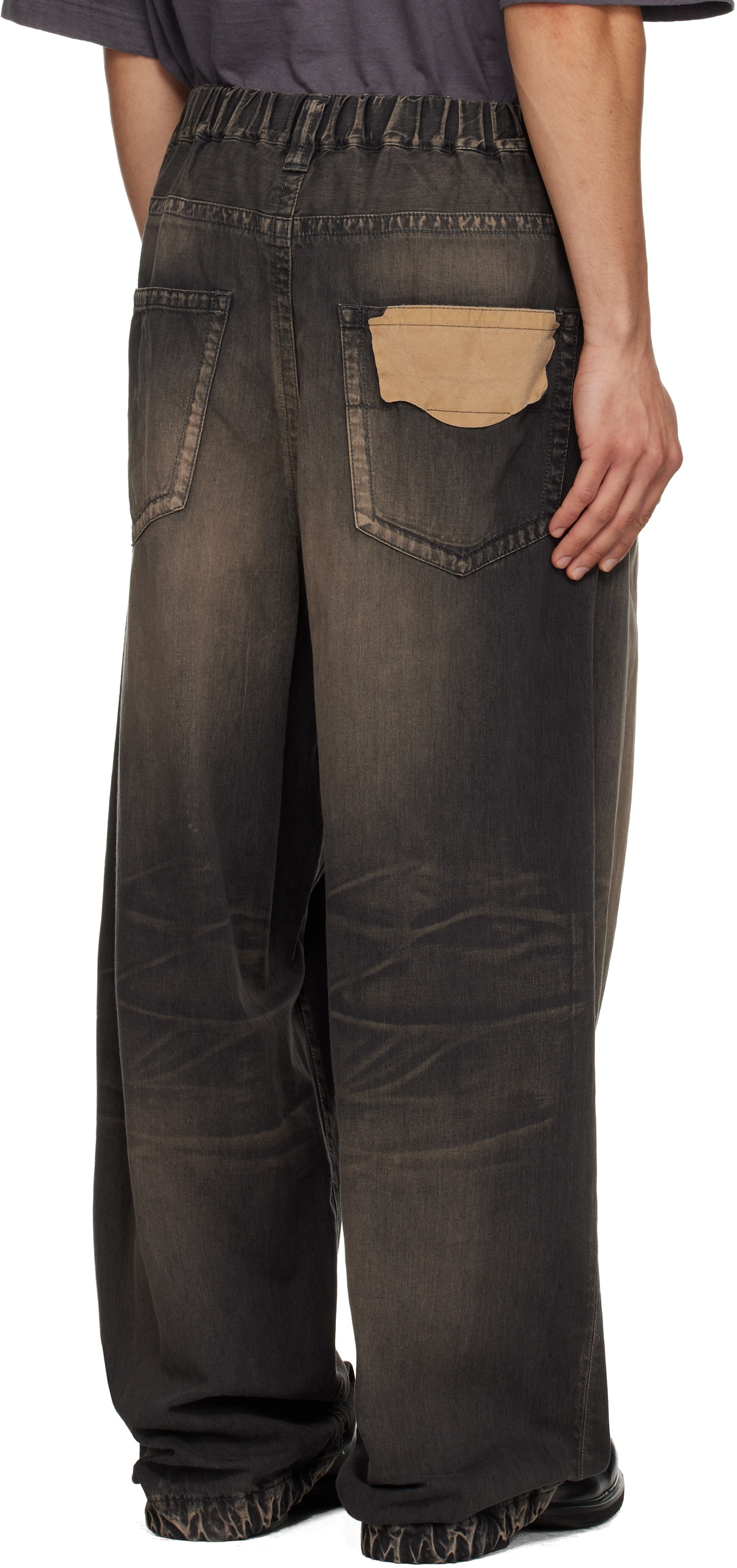 Maison MIHARA YASUHIRO Black Light Wide Jeans Maison MIHARA YASUHIRO