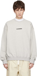 Jil Sander Gray Cotton Compact Terry Sweatshirt
