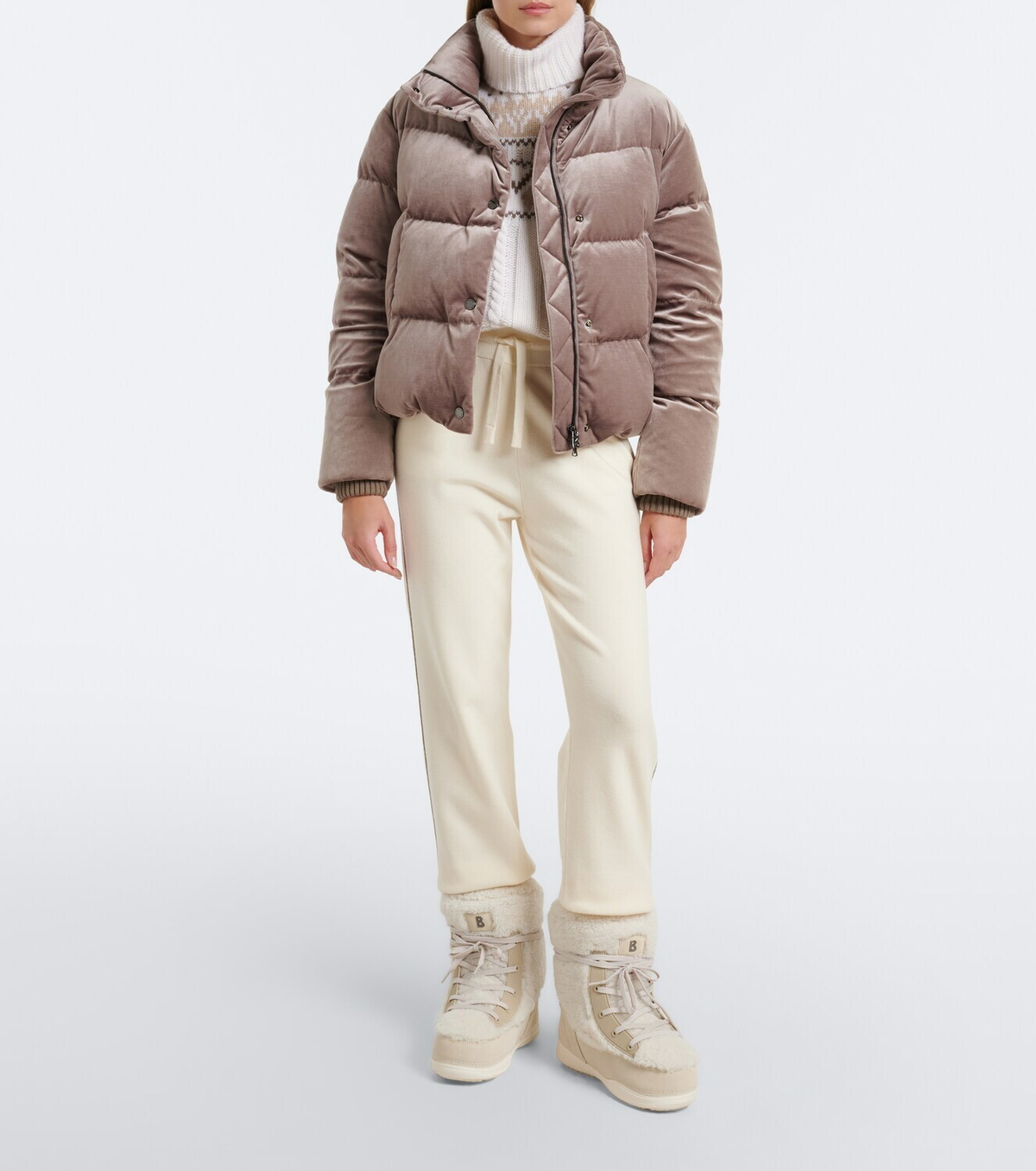 Bogner Oliva velvet down jacket