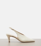 Chloé Leather slingback pumps
