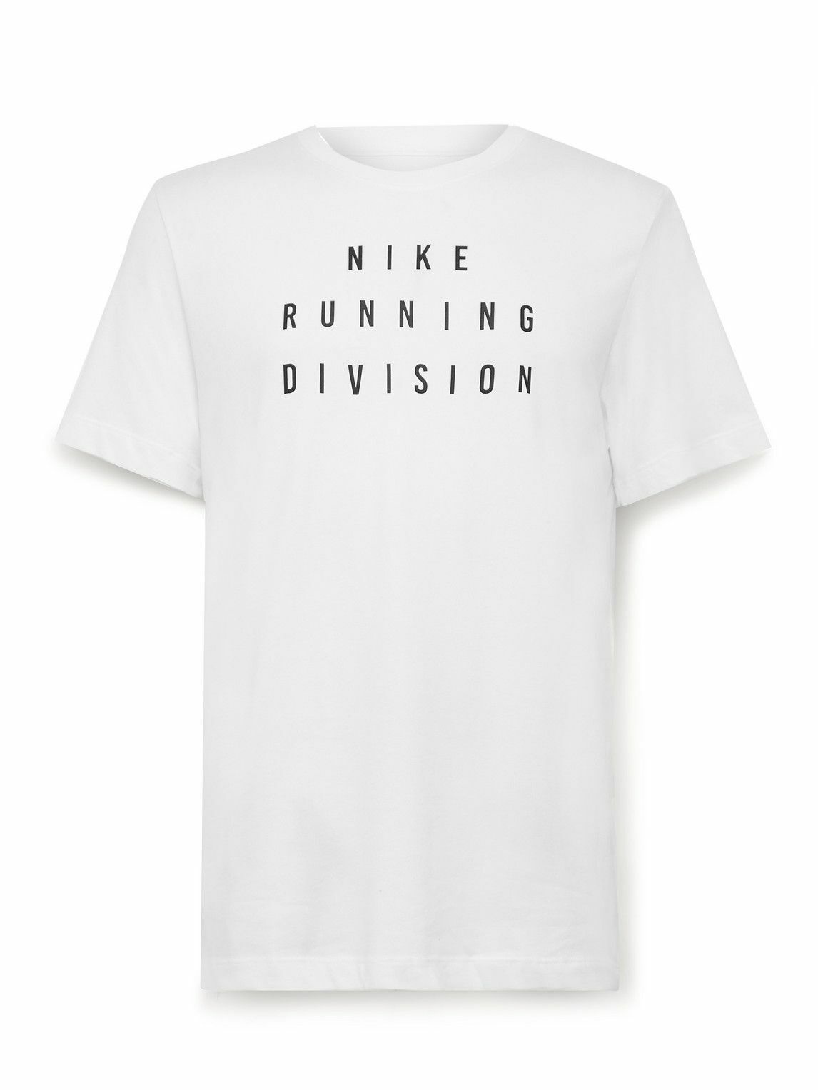 Nike Running - Run Division Logo-Print Cotton-Blend Dri-FIT T-Shirt ...