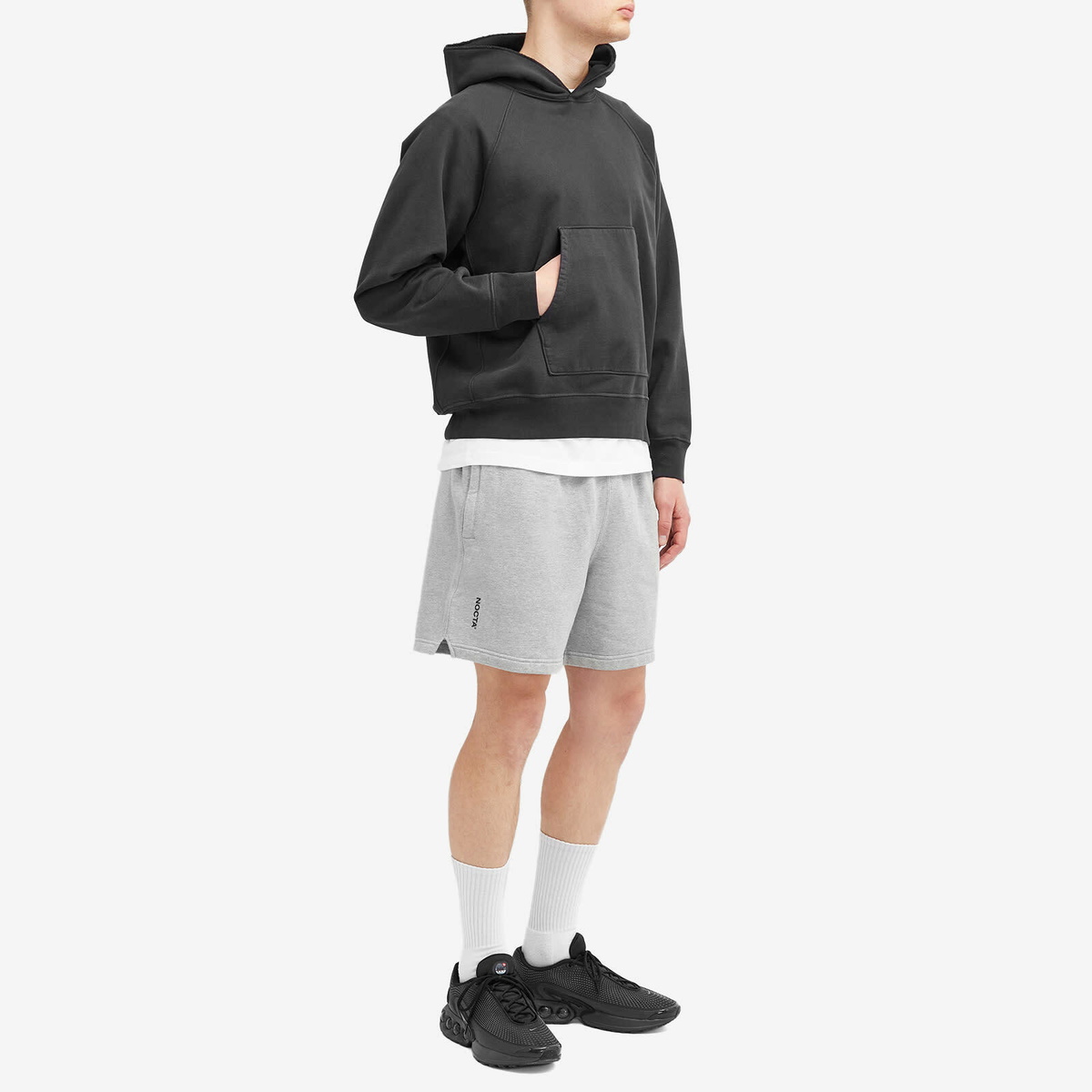 Nike Nocta Cardinal Stock Fleece Short in Dark Grey Heather/Matte
