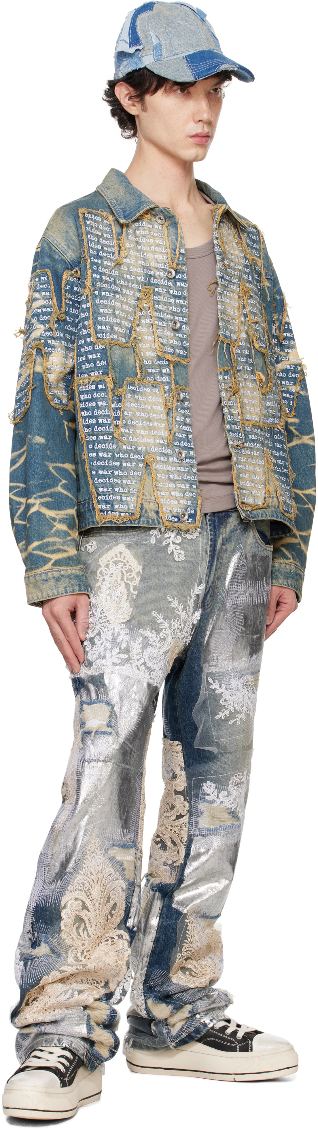 Who Decides War Blue Overlay Denim Jacket