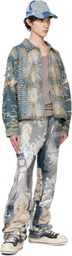 Who Decides War Blue Overlay Denim Jacket