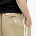 Y-3 Men's 3 Stripe Track Pant in Trace Khaki/Off White