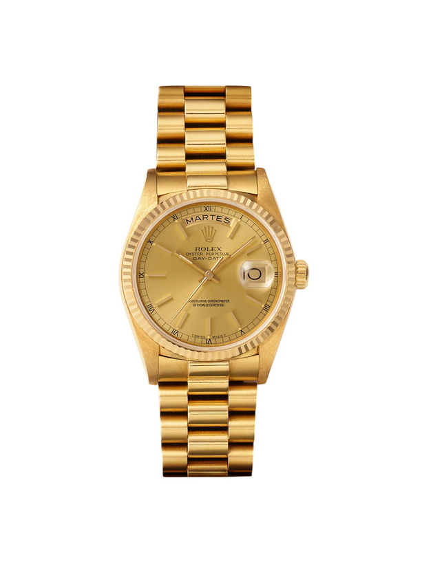 Photo: Stephanie Windsor - Pre-Owned 1987 Rolex Oyster Perpetual Day-Date Automatic 36mm 18-Karat Gold Watch, Ref. No. 18038
