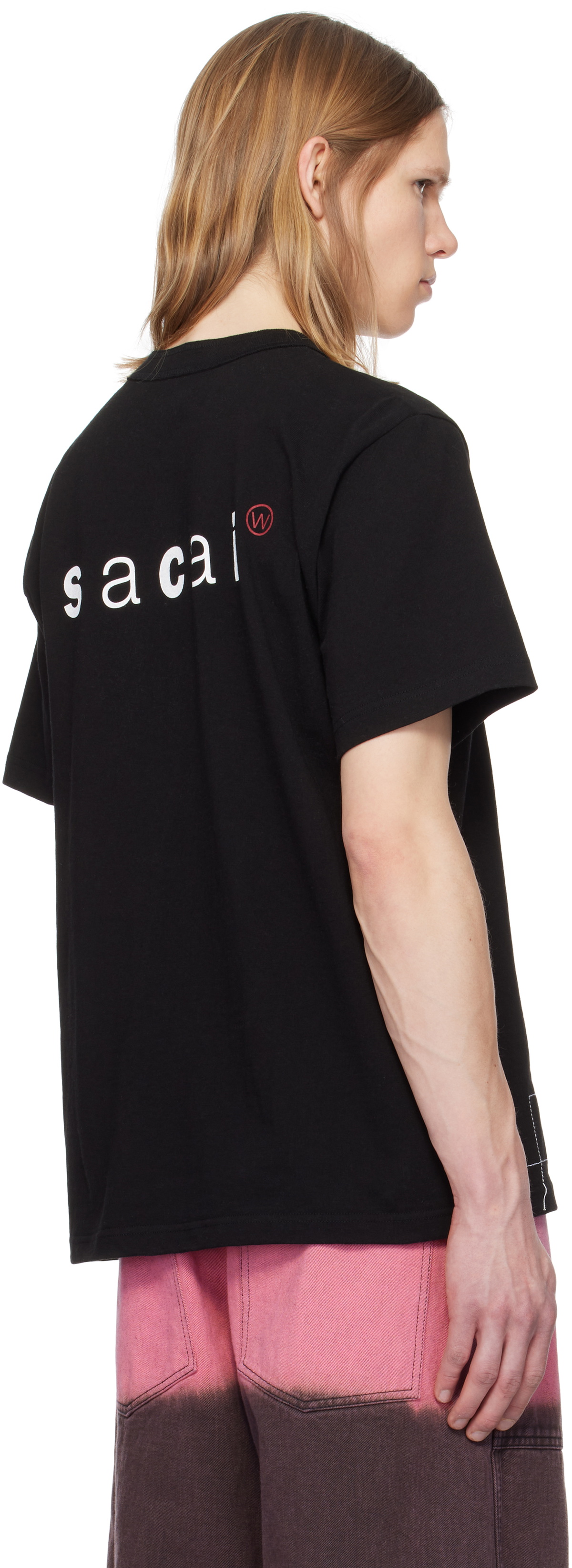 【爆売りセール開催中！】 Black sacai WTAPS Sacai T-shirt Print Edition トップス