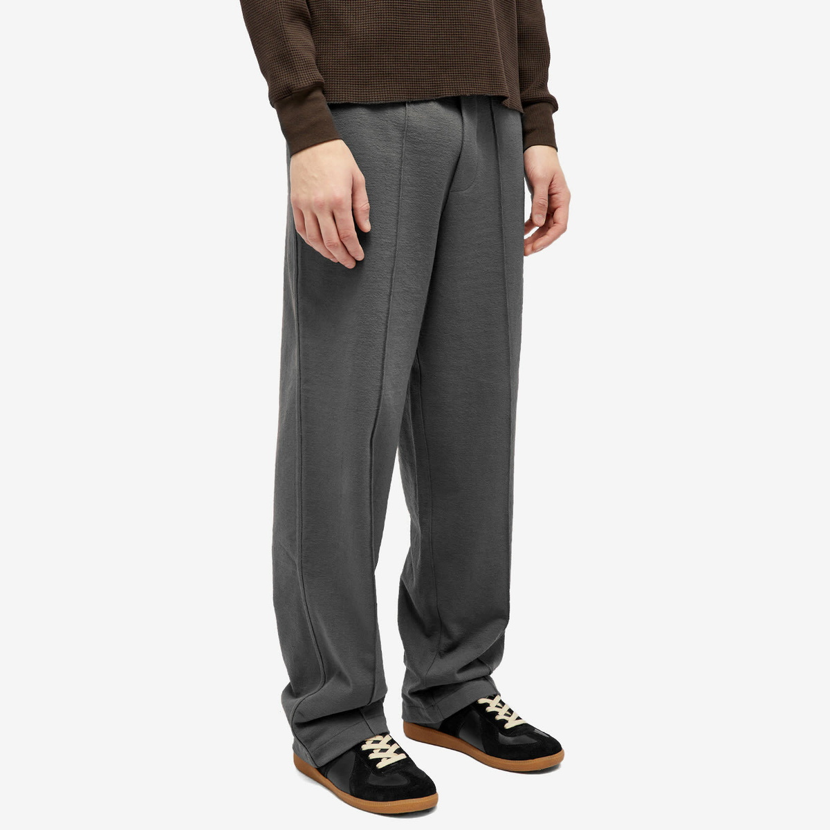 Lady White Co. Men's Textured Band Pant in Solid Grey Lady