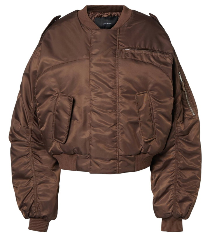Photo: Entire Studios Cropped bomber jacket