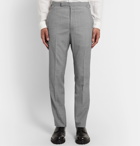 Richard James - Spirit Slim-Fit Puppytooth Wool and Cotton-Blend Suit Trousers - Gray
