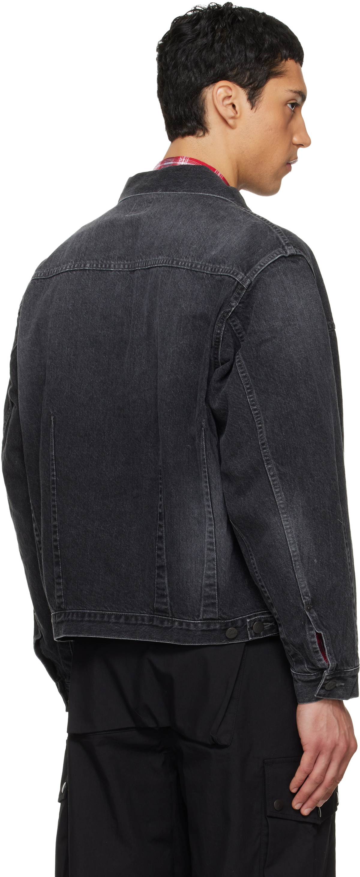 NEEDLES Black Darts Bottom Denim Jacket