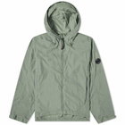 C.P. Company Men's Flatt Nylon Reversible Hooded Jacket in Agave Green