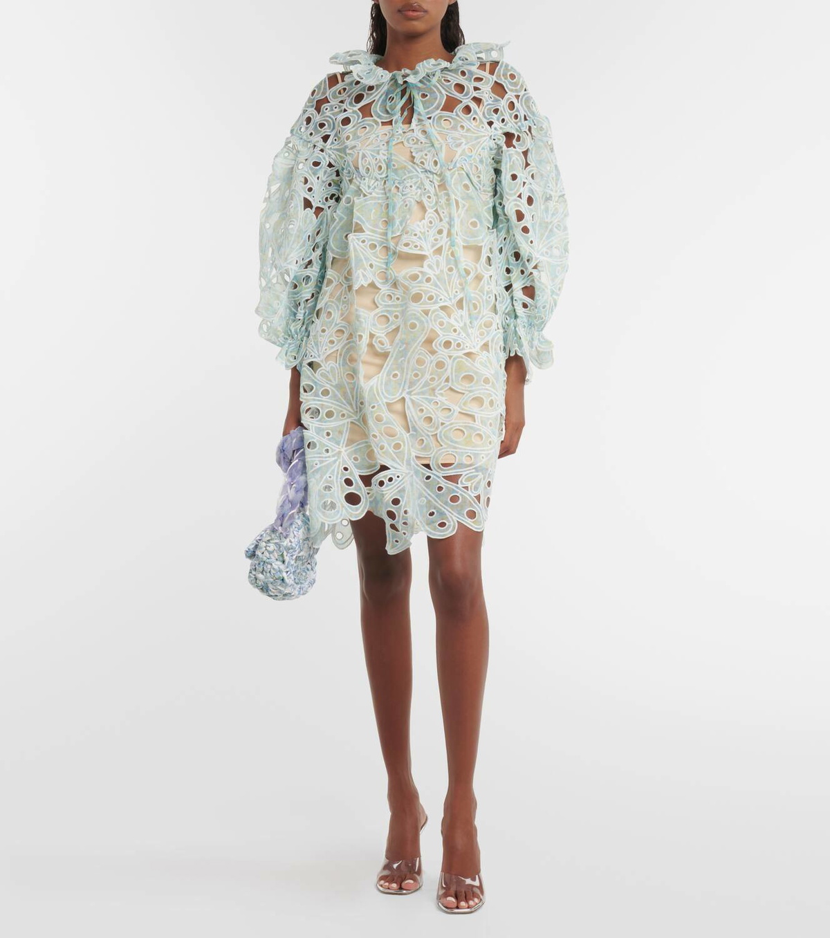 Susan Fang Broderie anglaise minidress